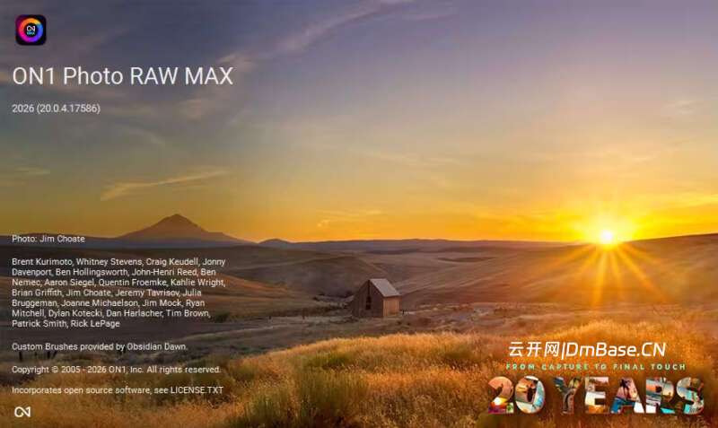 ON1 Photo RAW Max 2026.5_RAW照片处理工具_v20.5.0.19062