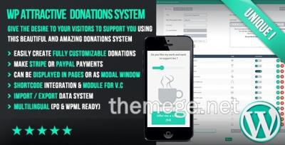 WP Attractive Donations System免费下载v1.25(捐赠打赏WP插件)