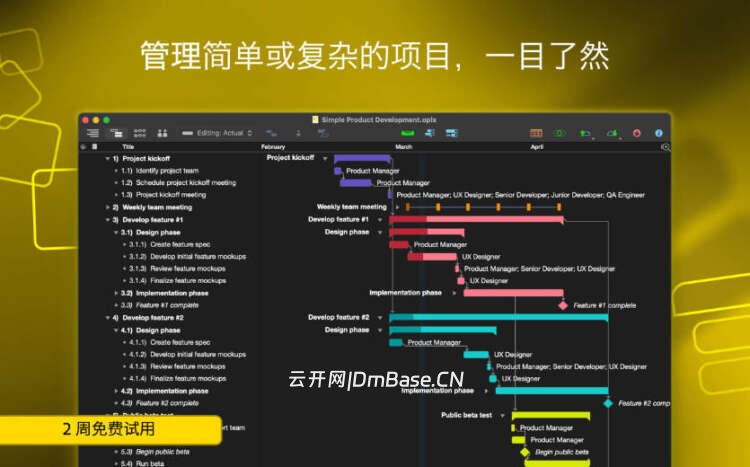 OmniPlan Pro激活版V4.10.1 macOS项目管理软件