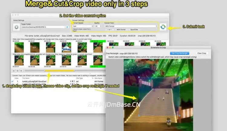 Video Cut Crop Joinv4.3 MacOS视频分割合并