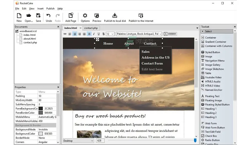 Ambiera RocketCake Pro_网页设计软件_网页编辑器_v7.2