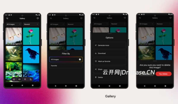 AI图片内容生成APP源码/全AI模型聚合源码/Web前后端+App