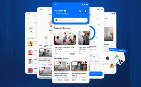 全开源Flutter在线学习教育网课APP源码(Web+App+全插件)