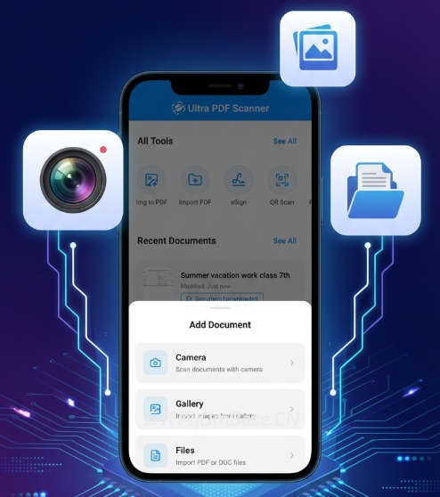 Flutter一站式PDF扫描编辑器APP源码/智能OCR/数字签名