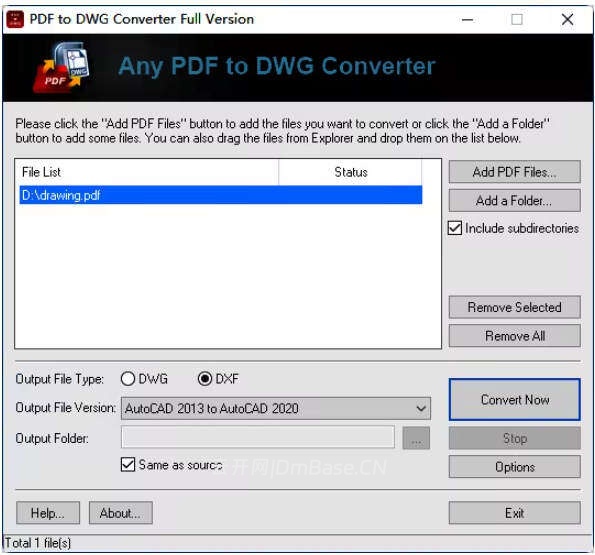 AnyDWG Software PDF to DWG Converter完整版v2027.0