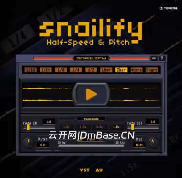 ProducerSources Tonesil Snailify v1.0.0 半速&音调效果器(VST/AU)