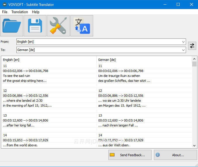 VovSoft Subtitle Translator 3.0 | 视频字幕翻译软件
