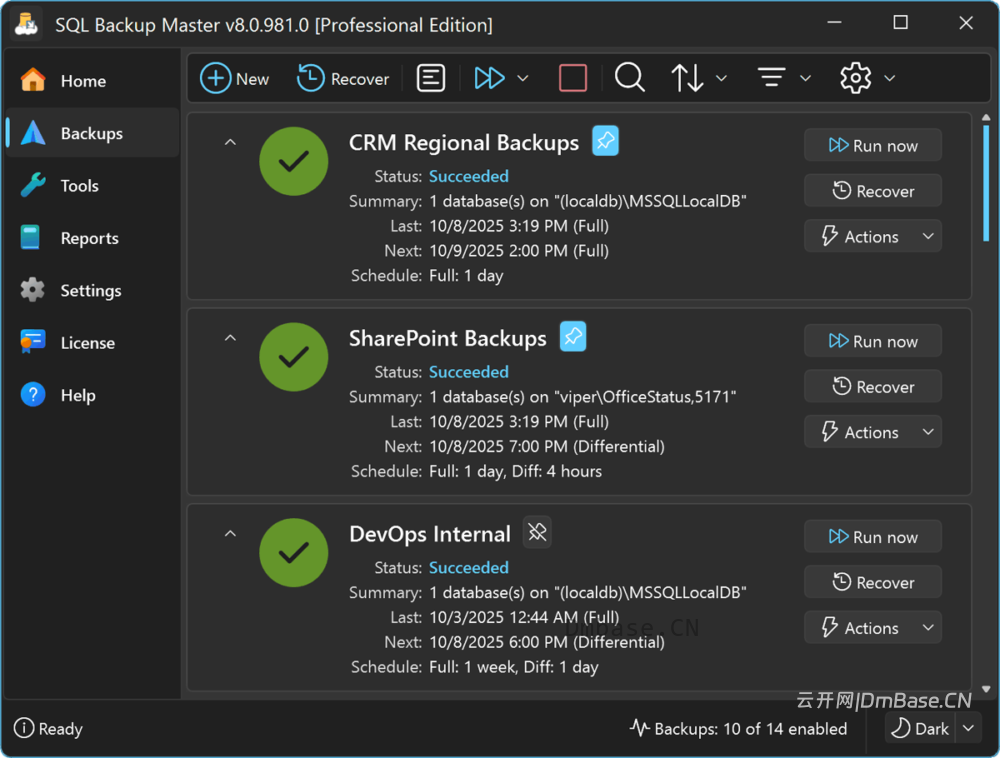 SQL Backup Master 8.7.1139_SQL Server数据库自动备份