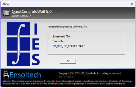 IES QuickConcreteWall 5.0.0017_混凝土剪力墙设计软件