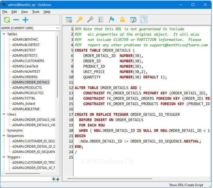 Benthic Goldview 4.2.0.420_数据库对象查看器