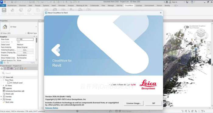 Leica CloudWorx 2026_点云处理Revit/AutoCAD插件