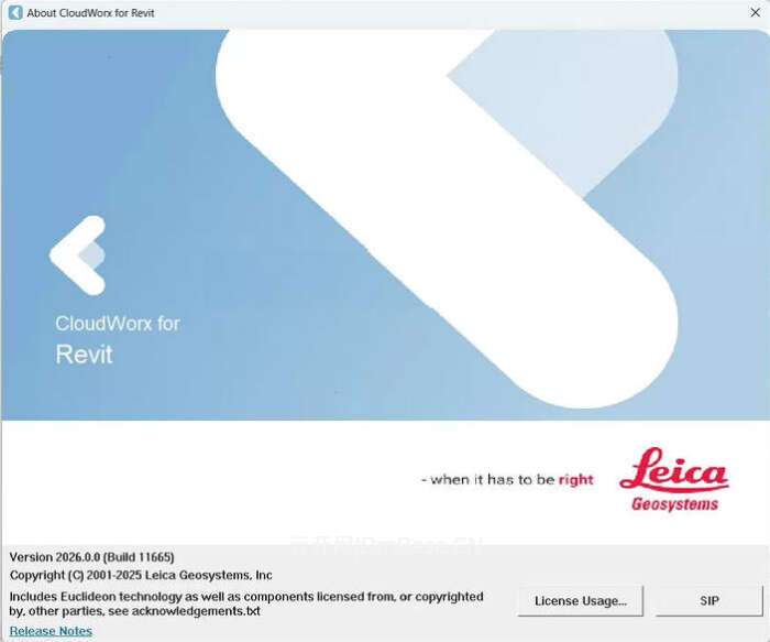 Leica CloudWorx 2026_点云处理Revit/AutoCAD插件