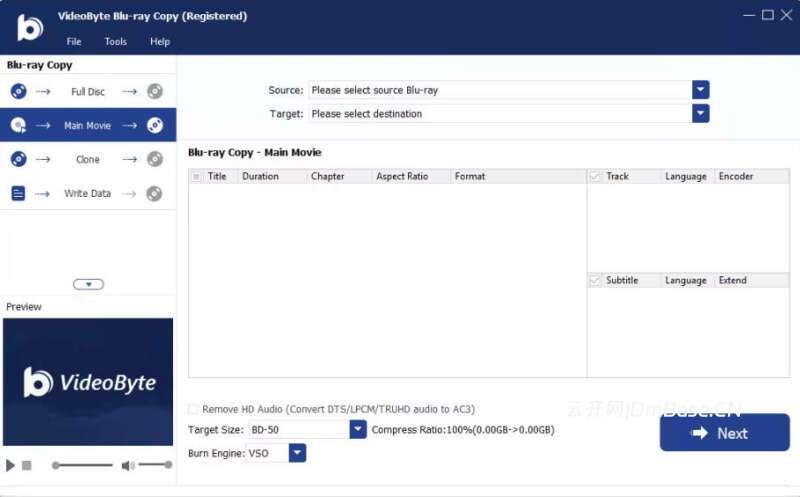 VideoByte Blu-ray Copy 1.0.70_蓝光盘复制软件_蓝光盘备份工具