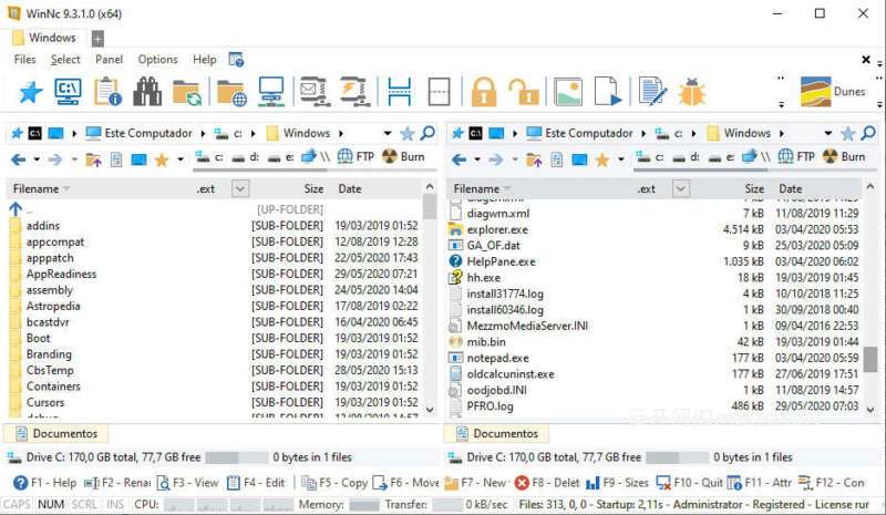 WinNc注册版v11.5_Windows文件管理器
