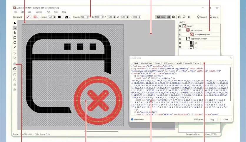 Axialis IconVectors Pro 1.70_SVG图标设计工具
