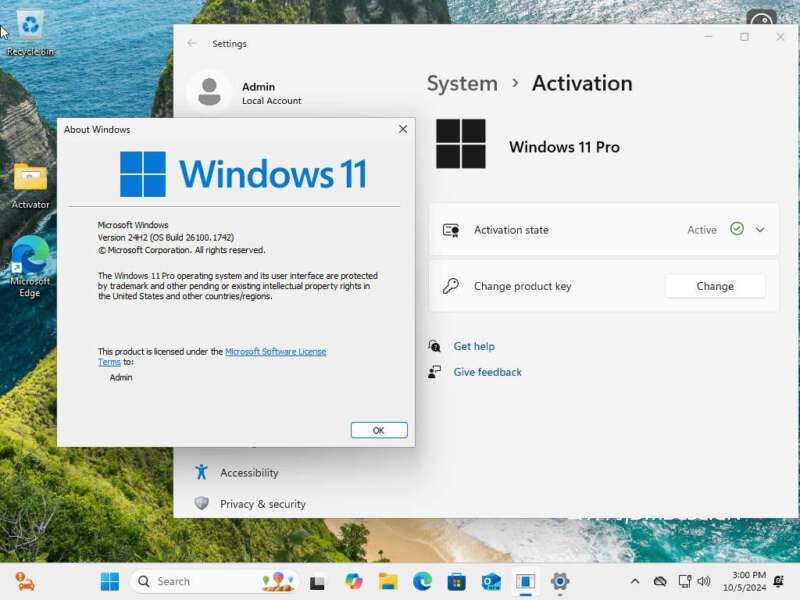Windows 11 Pro 25H2 Build 26200.8117_免TPM激活版