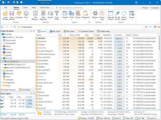Key Metric FolderSizes企业版v10.0.36_磁盘空间管理工具