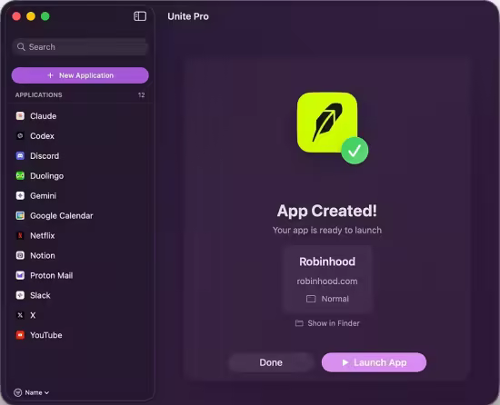 Unite Pro for Mac 1.2.1_网页打包原生Mac应用