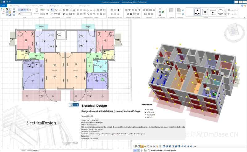 TiSoft Electrical Design 2026下载_电气设计BIM软件_v26.0.0.0