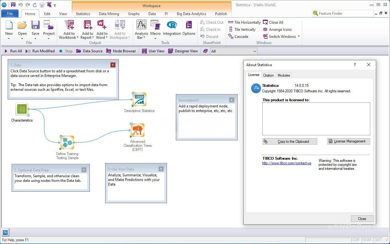 TIBCO Statistica 14.0.0.15_数据分析&预测建模软件