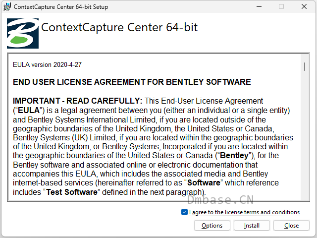 Bentley ContextCapture Center v20中文版软件安装教程