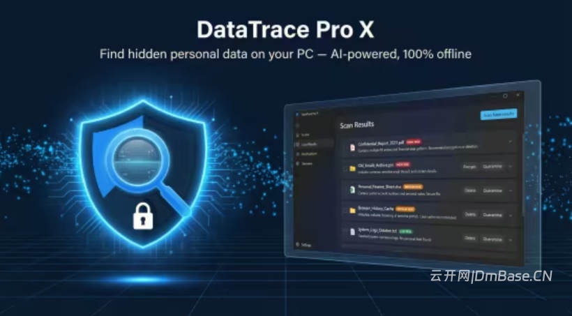 DataTrace Pro X 1.1.0_离线AI隐私扫描工具