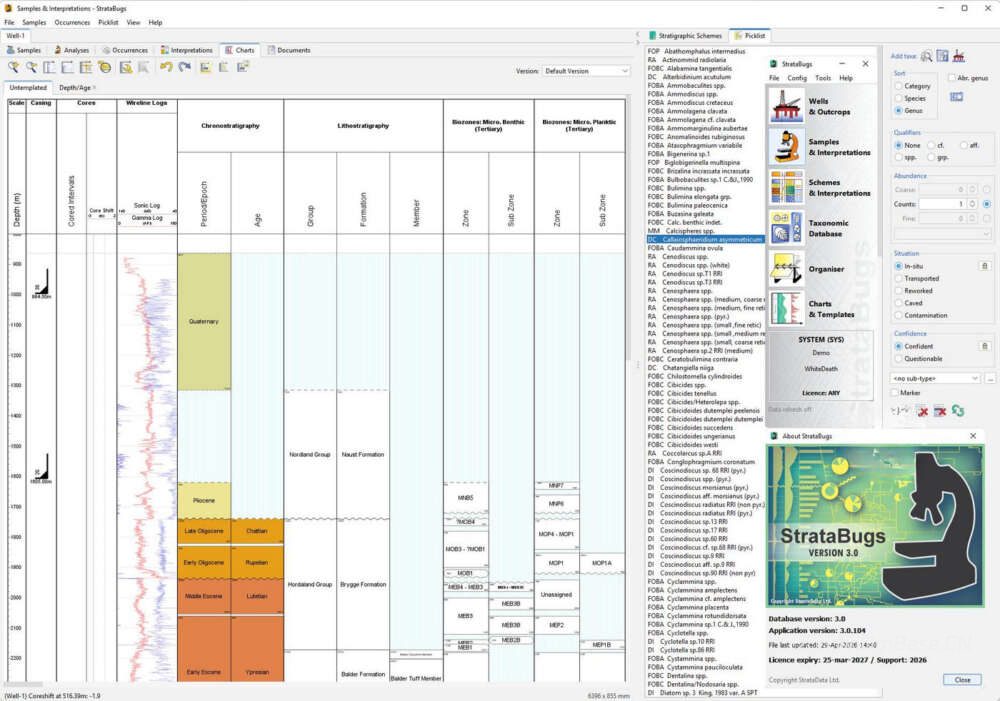 StrataData StrataBugs v3.0.104_地层学数据解释软件