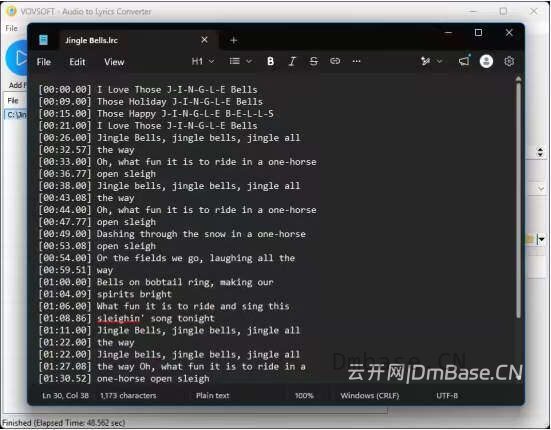 VovSoft Audio to Lyrics Converter 1.0_AI语音转歌词/SRT字幕