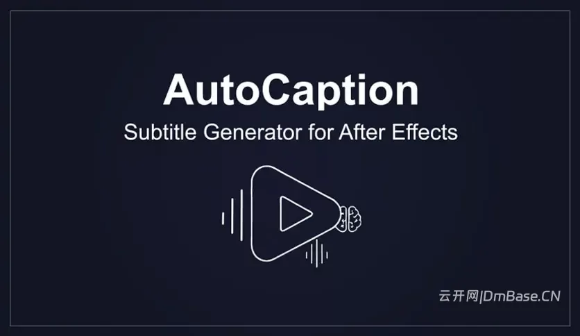 AutoCaption 4.3.0_自动字幕AE脚本_一键生成字幕