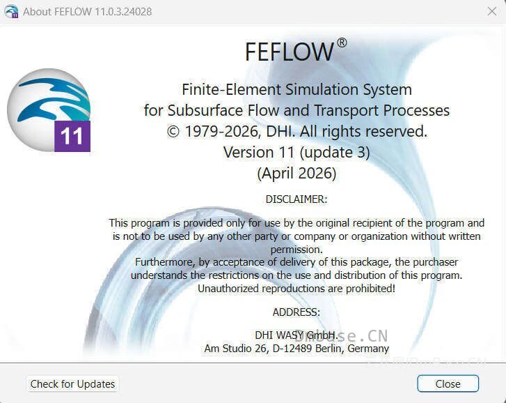 DHI-WASY FEFLOW 2026 v11.3_地下水仿真软件