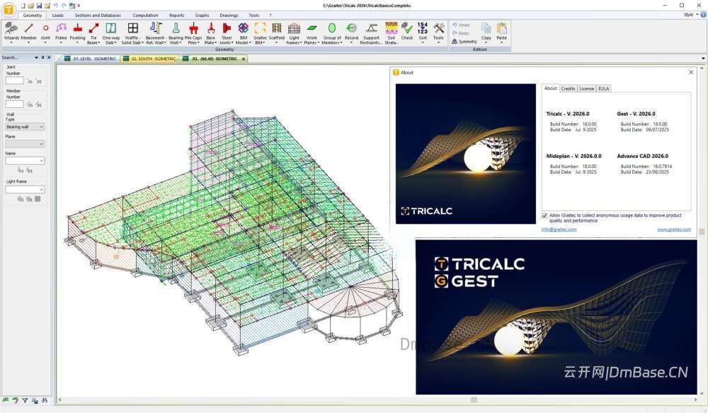 Graitec Tricalc 2026.0_结构设计分析软件