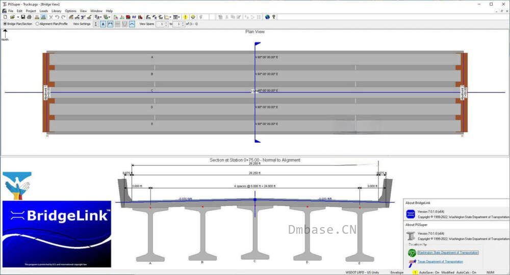 WSDOT BridgeLink v7.0.1.0_桥梁工程软件_桥梁设计分析