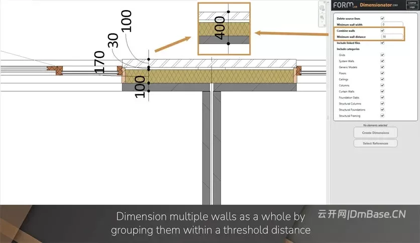 FORMlab Dimensionator 4.6.0_Revit一键标注插件
