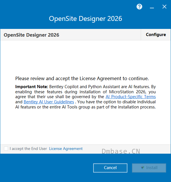 Bentley OpenSite Designer 2026.0.0.154软件安装教程
