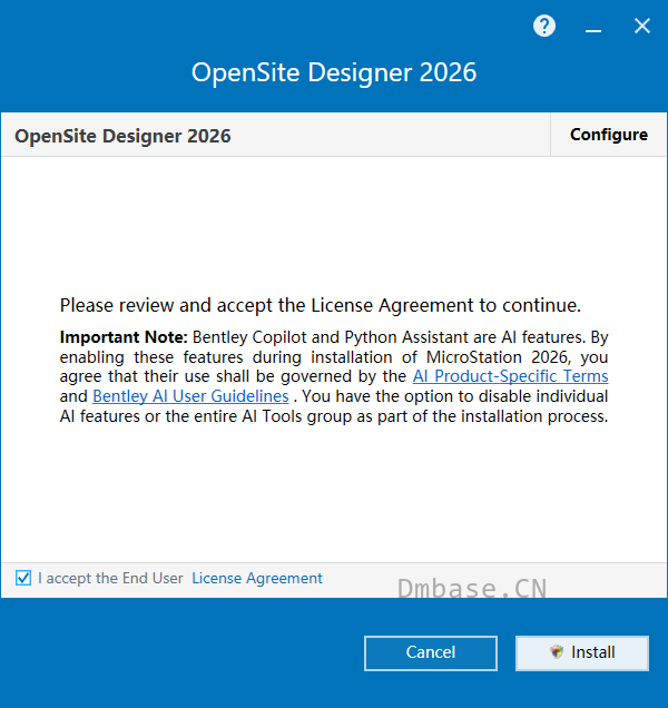 Bentley OpenSite Designer 2026.0.0.154软件安装教程