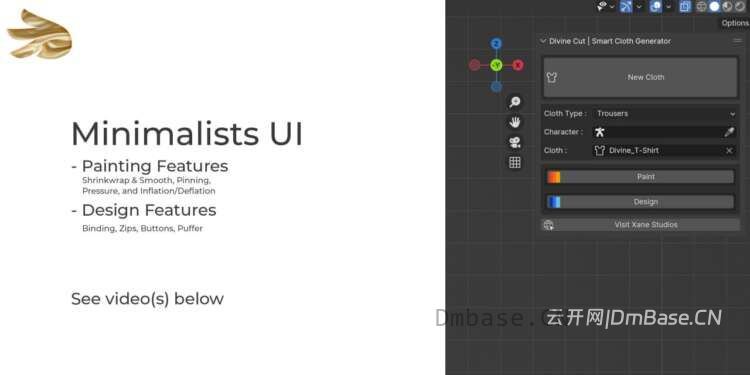 Blender智能服装生成插件_Divine Cut v4.0.9