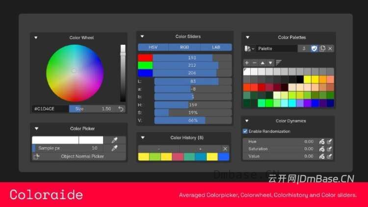 Blender色彩管理与取色插件Coloraide v1.5.4