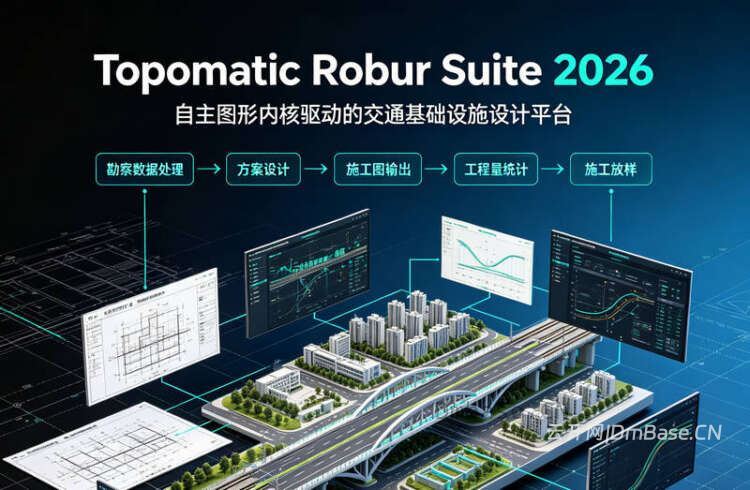 Topomatic Robur Suite 2026.8_交通BIM设计软件