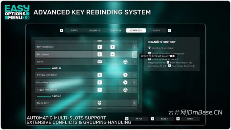 UE游戏设置菜单插件_Easy Options Menu V3.0