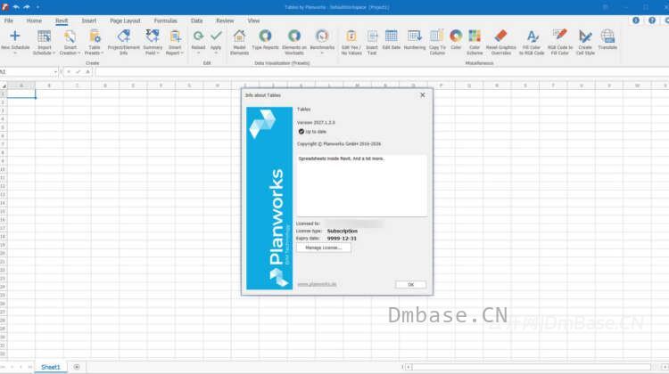 Planworks Tables 2027.1.2_BIM数据管理表格Revit插件