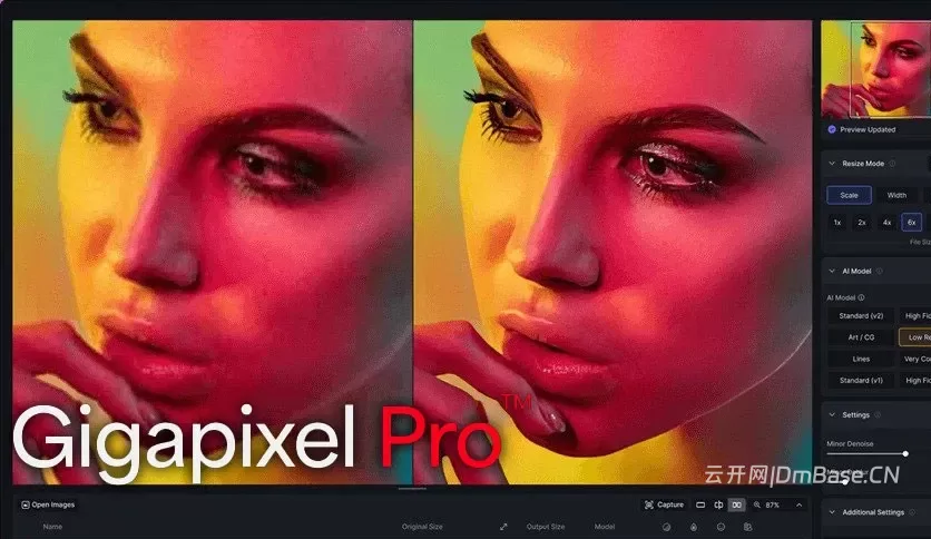 Topaz Gigapixel Pro 1.3.6_AI图片无损放大软件
