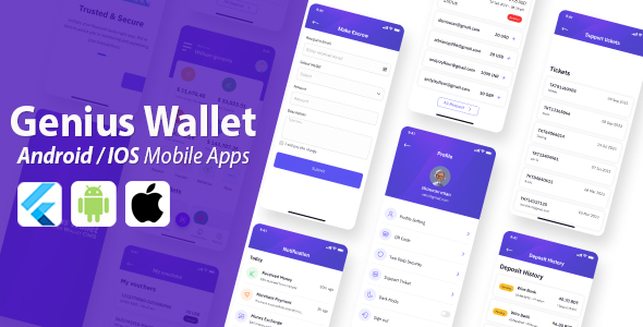 GeniusWallet Bundle免费下载 钱包支付网关系统源码带手机APP