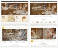 6首页珠宝金银首饰跨境销售商城源码/珠宝首饰设计网站模板