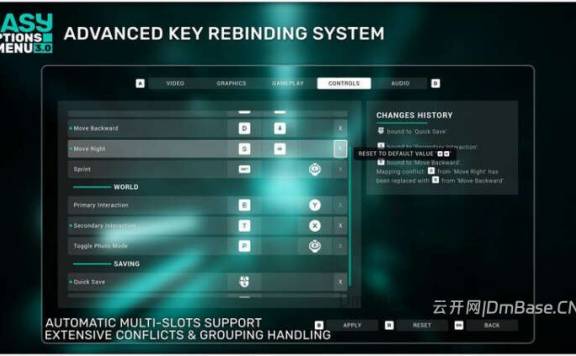 UE游戏设置菜单插件_Easy Options Menu V3.0