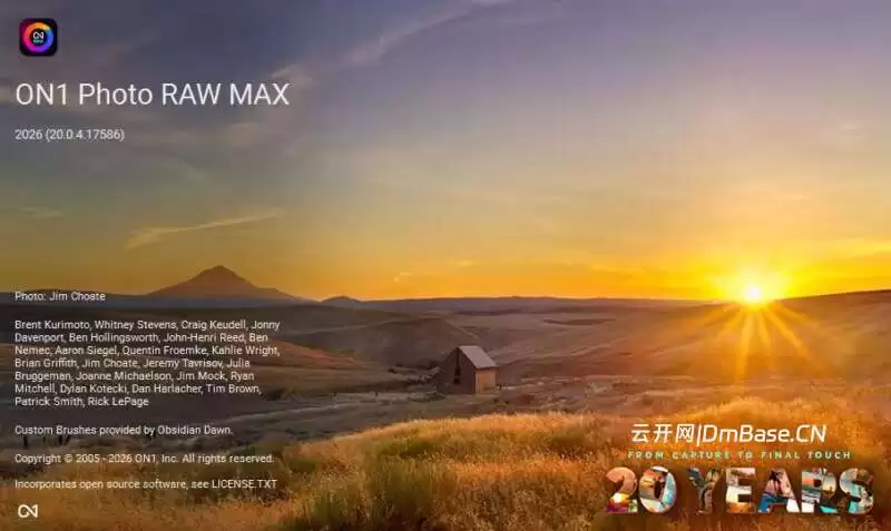 ON1 Photo RAW Max 2026.5_RAW照片处理工具_v20.5.0.19062