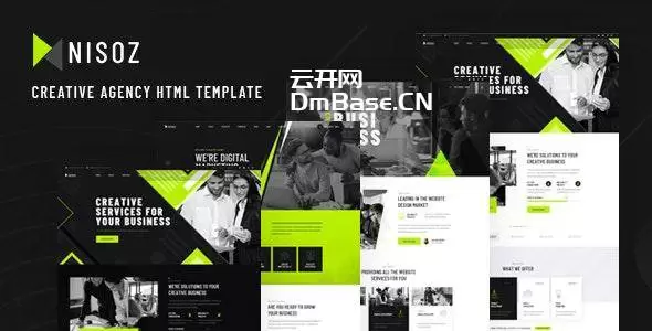 Nisoz – 6首页布局商业机构/网页设计公司HTML网站模板