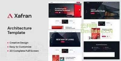 Xafran免费(HTML5建筑设计企业网站模板)