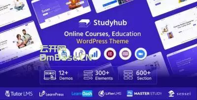 Studyhub(v1.0.7)教育机构和在线课程网WordPress主题