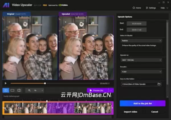 Nero AI Video Upscaler Pro注册版v1.3.13.0 AI视频增强软件
