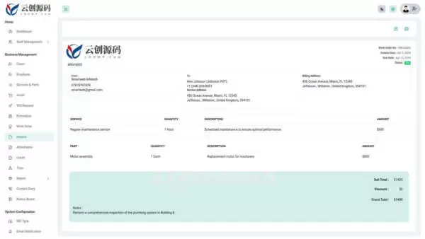 SaaS版现场服务管理系统网站源码/外勤管理/现场作业管理
